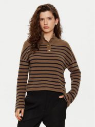 Tommy Hilfiger Sweter WW0WW44981 Brązowy Relaxed Fit. Brązowe swetry Tommy Hilfiger, xs, bez wzorów, z wełny, bez ramiączek. Za 469.99 zł.