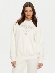 Guess Bluza V5RQ12 KC3D2 Écru Regular Fit. Bluzy Guess, s, z aplikacjami, z bawełny, bez ramiączek, bez kaptura. Za 199.99 zł.