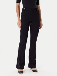 Guess Spodnie materiałowe W5YB0I KCMU2 Czarny Regular Fit. Czarne spodnie materiałowe Guess, z aplikacjami, z materiału. Za 339.99 zł.