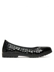 Caprice Baleriny 9-22151-45 Czarny. Czarne baleriny Caprice, bez wzorów, ze skóry, bez obcasa, bez zapięcia. Za 183.99 zł.