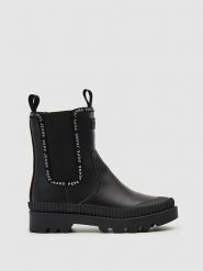 Pepe Jeans FOOTWEAR Sztyblety "Gum" w kolorze czarnym rozmiar: 41. Czarne botki Pepe Jeans FOOTWEAR, bez wzorów, z jeansu, sportowe, bez zapięcia. Za 140.86 zł.