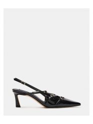 Steve Madden Czółenka w kolorze czarnym z paskiem rozmiar: 36. Czarne czółenka Steve Madden, bez wzorów, klasyczne, bez obcasa, na szpilce, bez zapięcia. Za 244.45 zł.