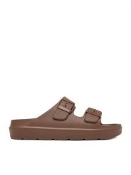 Roxy Klapki CEOWB-835120 Brązowy. Brązowe klapki Roxy, bez wzorów, z syntetyku, bez obcasa, bez zapięcia. Za 99.99 zł.