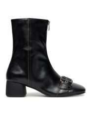 Vagabond Shoemakers Botki Livia 6056-199-20 Czarny. Czarne botki Vagabond Shoemakers, bez wzorów, ze skóry, bez obcasa, na słupku, bez zapięcia. Za 899.99 zł.