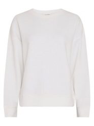 MOSS COPENHAGEN Bluza "Ima Q" w kolorze białym rozmiar: L/XL. Białe bluzy Moss Copenhagen, l, bez wzorów, bez ramiączek, bez kaptura. Za 184.95 zł.
