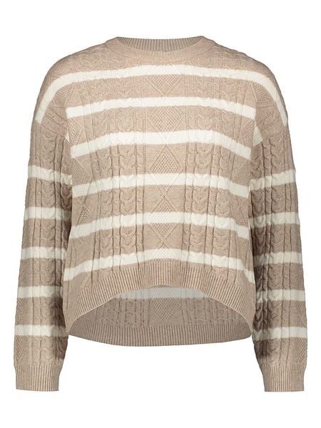 ONLY Sweter w kolorze beżowym rozmiar: XS. Brązowe swetry ONLY, s, bez wzorów, z materiału, bez ramiączek. Za 65.69 zł.