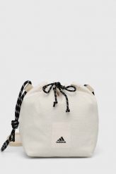 Adidas torebka kolor biały. Białe torebki klasyczne adidas, bez wzorów, z materiału, na ramię, bez dodatków. Za 149.99 zł.