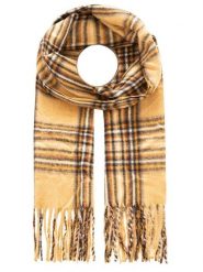 Zwillingsherz Szal w kolorze żółtym - 200 x 33 cm rozmiar: onesize. Żółte szaliki i kominy Zwillingsherz, bez wzorów, z materiału. Za 69.99 zł.