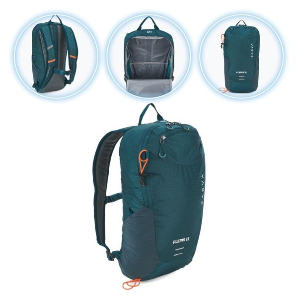 Plecak turystyczny KADVA Fleris. Zielone plecaki KADVA, bez wzorów, bez dodatków. Za 94.99 zł.