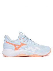 Mizuno Buty halowe Wave Momentum Pro V1GC2540 Niebieski jasny. Niebieskie buty treningowe Mizuno, bez wzorów, z materiału, bez zapięcia. Za 469.99 zł.