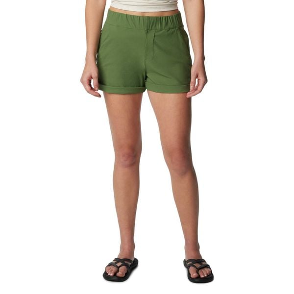 Spodenki krótkie damskie Columbia Firwood Camp II Short. Zielone szorty Columbia, bez wzorów, sportowe. Za 134.99 zł.