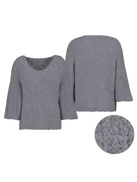 Sublevel Sweter w kolorze szarym rozmiar: S/M. Szare swetry Sublevel, m, bez wzorów, ze splotem, bez ramiączek. Za 86.99 zł.