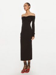 ROTATE Sukienka koktajlowa Pippi 113026100 Czarny Slim Fit. Czarne sukienki ROTATE, na co dzień, bez wzorów, z bawełny, bez kołnierzyka, bez ramiączek, proste. Za 419.99 zł.