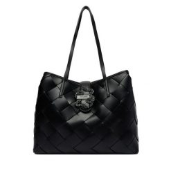 Torebka Just Cavalli. Czarne torebki klasyczne Just Cavalli, bez wzorów, klasyczne, bez dodatków. Za 939.99 zł.