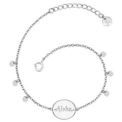 Glanzstücke München Srebrna bransoleta Aloha srebro wysokiej próby srebrny Bransoletki 1 ct Damski. Szare bransoletki Glanzstücke München, srebrne. Za 359.99 zł.