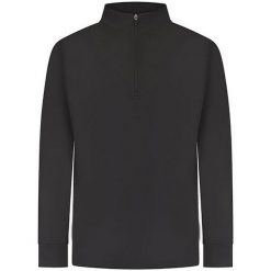 Bluza Dresowa Unisex Dla Dorosłych Z Zamkiem Błyskawicznym. Czarne bluzy bez kaptura FINDEN & HALES, bez wzorów, z dresówki, bez kaptura, trekkingowe. Za 175.99 zł.