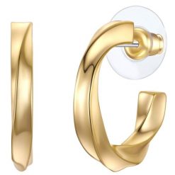 Yokoamii Kolczyki z Stop metali w Żółte złoto Kolczyki koła 1 ct Damski. Żółte kolczyki Yokoamii, pozłacane. Za 139.99 zł.