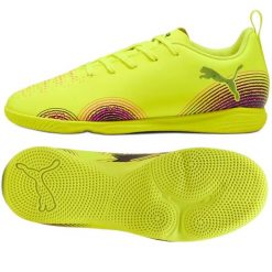 Buty piłkarskie Puma Future 8 Play It 108397-03 żółte. Żółte buty treningowe bez wzorów, z gumy, bez zapięcia, do piłki nożnej. Za 313.30 zł.
