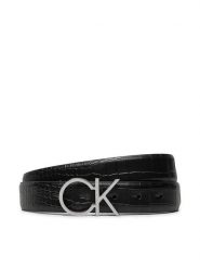 Calvin Klein Pasek Damski K60K612393 Czarny. Czarne paski Calvin Klein, bez wzorów, ze skóry. Za 169.99 zł.