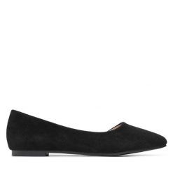 Baleriny Jenny Fairy. Czarne baleriny Jenny Fairy, bez wzorów, bez obcasa, bez zapięcia. Za 89.99 zł.