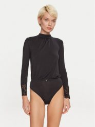 Emporio Armani Underwear Body 164880 4F221 00020 Czarny Regular Fit. Czarne body i gorsety Emporio Armani Underwear, bez wzorów, z wiskozy, bez ramiączek. Za 429.99 zł.