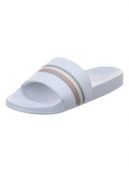 Tommy Hilfiger Shoes Klapki w kolorze białym rozmiar: 42. Białe klapki Tommy Hilfiger Shoes, bez wzorów, klasyczne, z otwartym noskiem, bez obcasa, bez zapięcia. Za 130.99 zł.