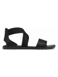 Sorel Skórzane sandały "Ella II" w kolorze czarnym rozmiar: 38,5. Czarne sandały Sorel, bez wzorów, klasyczne, z otwartym noskiem, bez obcasa, bez zapięcia. Za 100.28 zł.