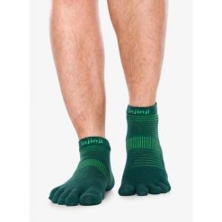 Skarpety do biegania Injinji Run Lightweight No-Show. Zielone skarpetki Injinji, bez wzorów. Za 69.99 zł.