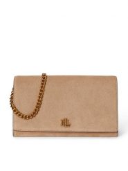 LAUREN RALPH LAUREN Torebka 432P15691001 Beżowy. Brązowe kopertówki Lauren Ralph Lauren, bez wzorów, ze skóry, wizytowe, bez dodatków. Za 949.99 zł.
