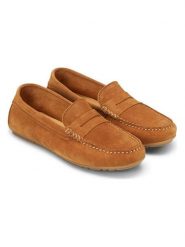 Marc O´Polo Skórzane mokasyny w kolorze jasnobrązowym rozmiar: 39. Brązowe mokasyny bez wzorów. Za 284.82 zł.