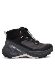 Salomon Trekkingi Genesis Mid GTX L45409700 Szary ciemny. Szare buty trekkingowe Salomon, z materiału, bez zapięcia. Za 819.99 zł.