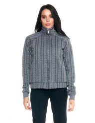 Damska bluza z golfem Leone zapinana na zamek błyskawiczny w kolorze szarym. Szare bluzy LEONE 1947 APPAREL, l, bez wzorów, z bawełny, sportowe, bez ramiączek, z kapturem. Za 147.31 zł.