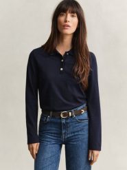 Gant koszulka polo Kobiety Bawełna niebieski, L. Niebieskie t-shirty sportowe Gant, l, bez wzorów, z bawełny, bez ramiączek. Za 599.95 zł.