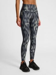 Damskie legginsy Hummel AOP Hiit Intensity. Szare legginsy Hummel, bez wzorów, z materiału, klasyczne. Za 224.50 zł.