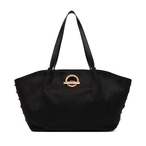 Torebka Liu Jo. Czarne shopper bag Liu Jo, bez wzorów, bez dodatków. Za 679.99 zł.