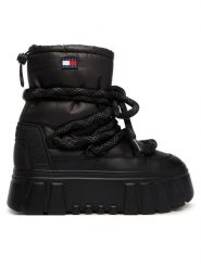 Tommy Jeans Śniegowce Tjw Platform Nylon Snowboot Wl EN0EN03163 Czarny. Czarne śniegowce Tommy Jeans, bez wzorów, z jeansu, bez zapięcia. Za 649.99 zł.