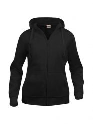 Clique Basic Hoody Full Zip Women – bluza z kapturem czarna – black. Czarne bluzy CLIQUE, s, bez wzorów, z bawełny, bez ramiączek, z kapturem. Za 187.18 zł.