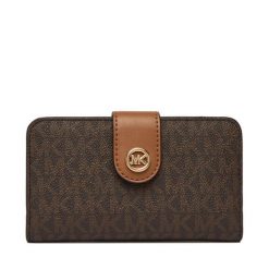 Portfel MICHAEL Michael Kors. Brązowe portfele MICHAEL Michael Kors, bez wzorów. Za 479.99 zł.