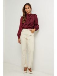 L'armoire de Suzette Bluzka w kolorze bordowym rozmiar: 34/36. Czerwone bluzki L'armoire de Suzette, l, bez wzorów, klasyczne, bez kołnierzyka, bez ramiączek. Za 86.99 zł.