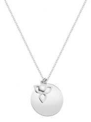 Tamaris Naszyjnik z zawieszką - dł. 45 cm rozmiar: onesize. Szare naszyjniki Tamaris, z materiału, ze stali. Za 108.99 zł.