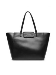 Calvin Klein Torebka Ck Push Medium Shopper K60K612148 Czarny. Czarne shopper bag Calvin Klein, bez wzorów, ze skóry, bez dodatków. Za 419.99 zł.