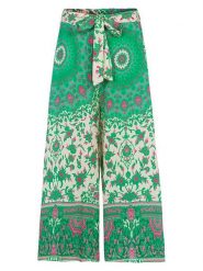 Herrlicher Spodnie "Nelanie" w kolorze zielonym rozmiar: S. Zielone spodnie materiałowe Herrlicher, bez wzorów, z materiału, z podwyższonym stanem. Za 173.99 zł.