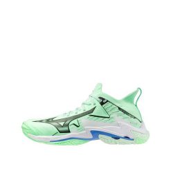 Buty halowe Mizuno Wave Lightning Neo. Czarne buty treningowe Mizuno, bez wzorów, z materiału, bez zapięcia, do siatkówki, mizuno wave. Za 459.99 zł.