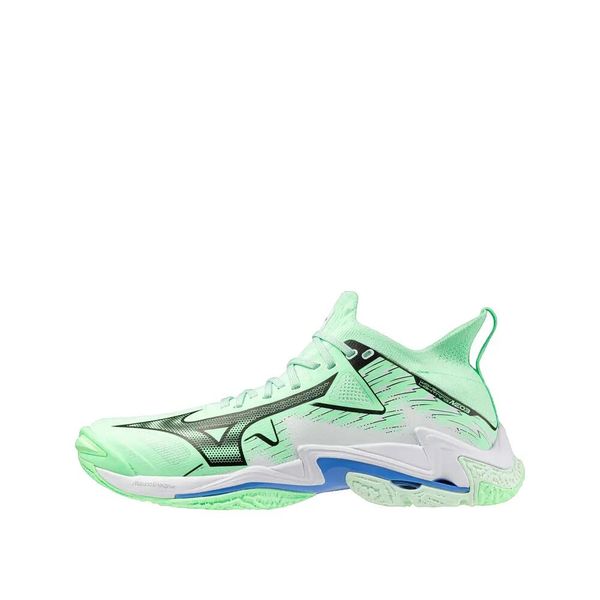Buty halowe Mizuno Wave Lightning Neo. Czarne buty treningowe Mizuno, bez wzorów, z materiału, bez zapięcia, do siatkówki, mizuno wave. Za 459.99 zł.