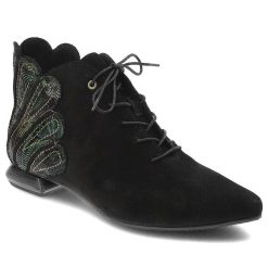 Czarne Botki Armodo Obuwie Ocieplane. Czarne botki Armodo, bez wzorów, eleganckie, bez obcasa, na obcasie, bez zapięcia. Za 399.00 zł.