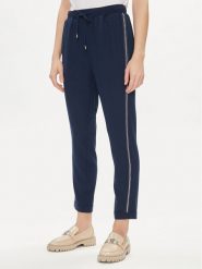 Liu Jo Sport Spodnie materiałowe TA4088 TS423 Granatowy Regular Fit. Niebieskie spodnie materiałowe Liu Jo Sport, bez wzorów, z materiału, sportowe. Za 379.99 zł.