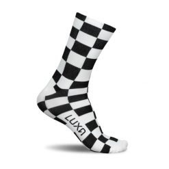 Skarpetki Rowerowe Unisex Luxa Squares. Białe skarpetki LUXA, bez wzorów, z elastanu. Za 69.00 zł.