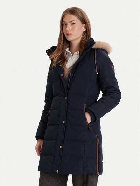 LAUREN RALPH LAUREN Kurtka puchowa 297957509008 Granatowy Regular Fit. Niebieskie kurtki Lauren Ralph Lauren, l, bez wzorów, z puchu, bez kaptura. Za 1,499.00 zł.