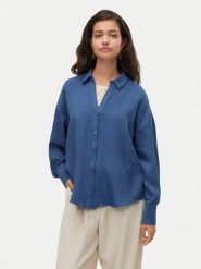 Vero Moda Koszula Melaney 10316389 Granatowy Loose Fit. Niebieskie koszule Vero Moda, l, bez wzorów, z syntetyku, bez kołnierzyka, bez ramiączek. Za 99.99 zł.