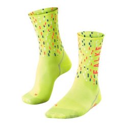 Skarpetki Falke BC Impulse Peloton. Żółte skarpetki Falke, bez wzorów, z dzianiny. Za 185.95 zł.